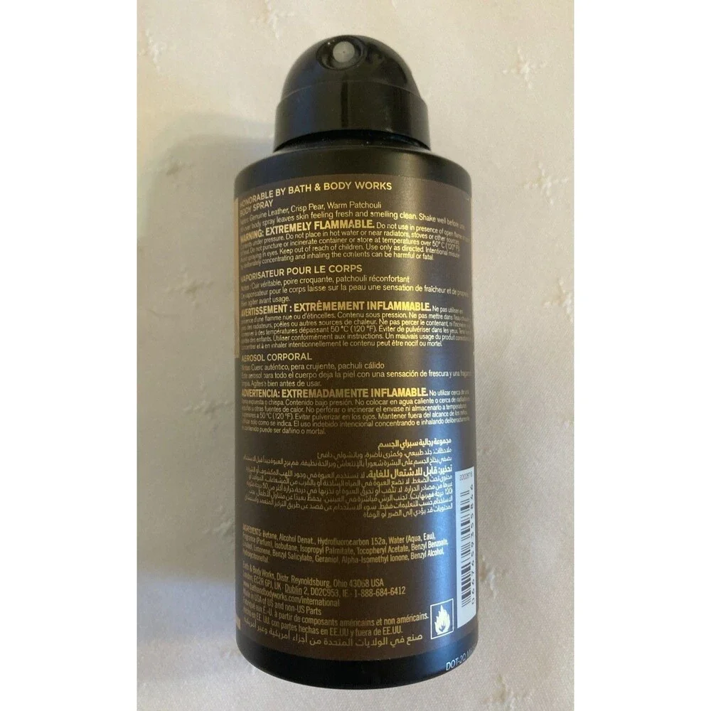 Bath & Body Works Honorable Body Cream, Body Spray Men's Shop 2 pc